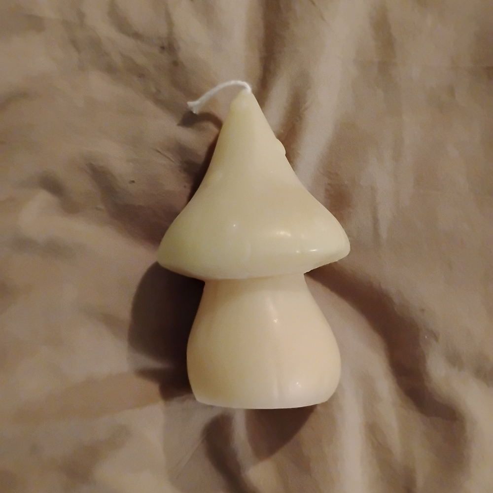1 unused mushroom candle